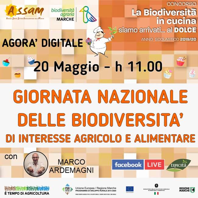 20/05/2020: Agorà Digitale concorso "Biodiversità in cucina a.s. 2019 - 2020"