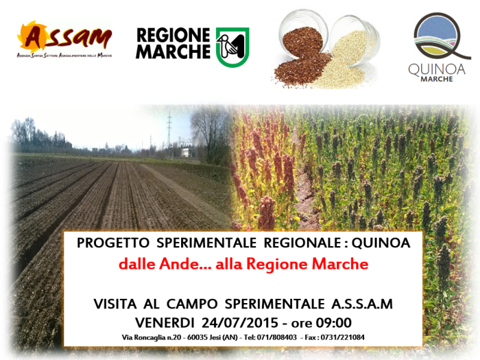 Eventi Cerealicoltura Quinoa Visita Campi Sperimentali 2015