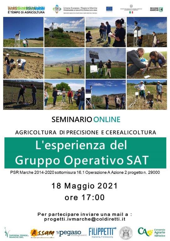 18/05/2021: Seminario on line “Esperienza del G.O. SAT"