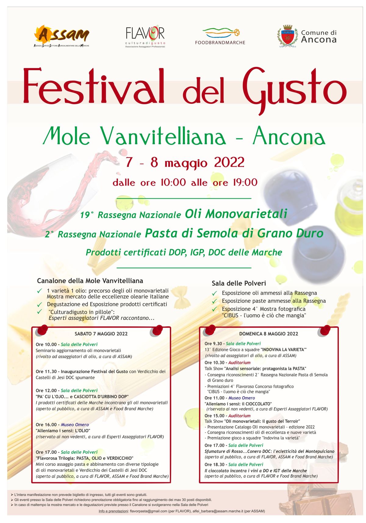 07/05/2022: 19^ Rassegna Oli monovarietali a Festival del Gusto