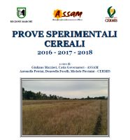 Prove sperimentali cereali 2016-2018