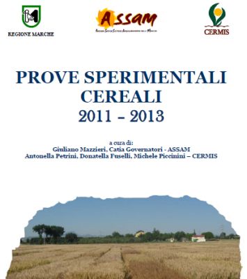Prove sperimentali cereali 2011-2013