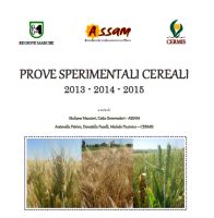 Prove sperimentali cereali 2013-2015